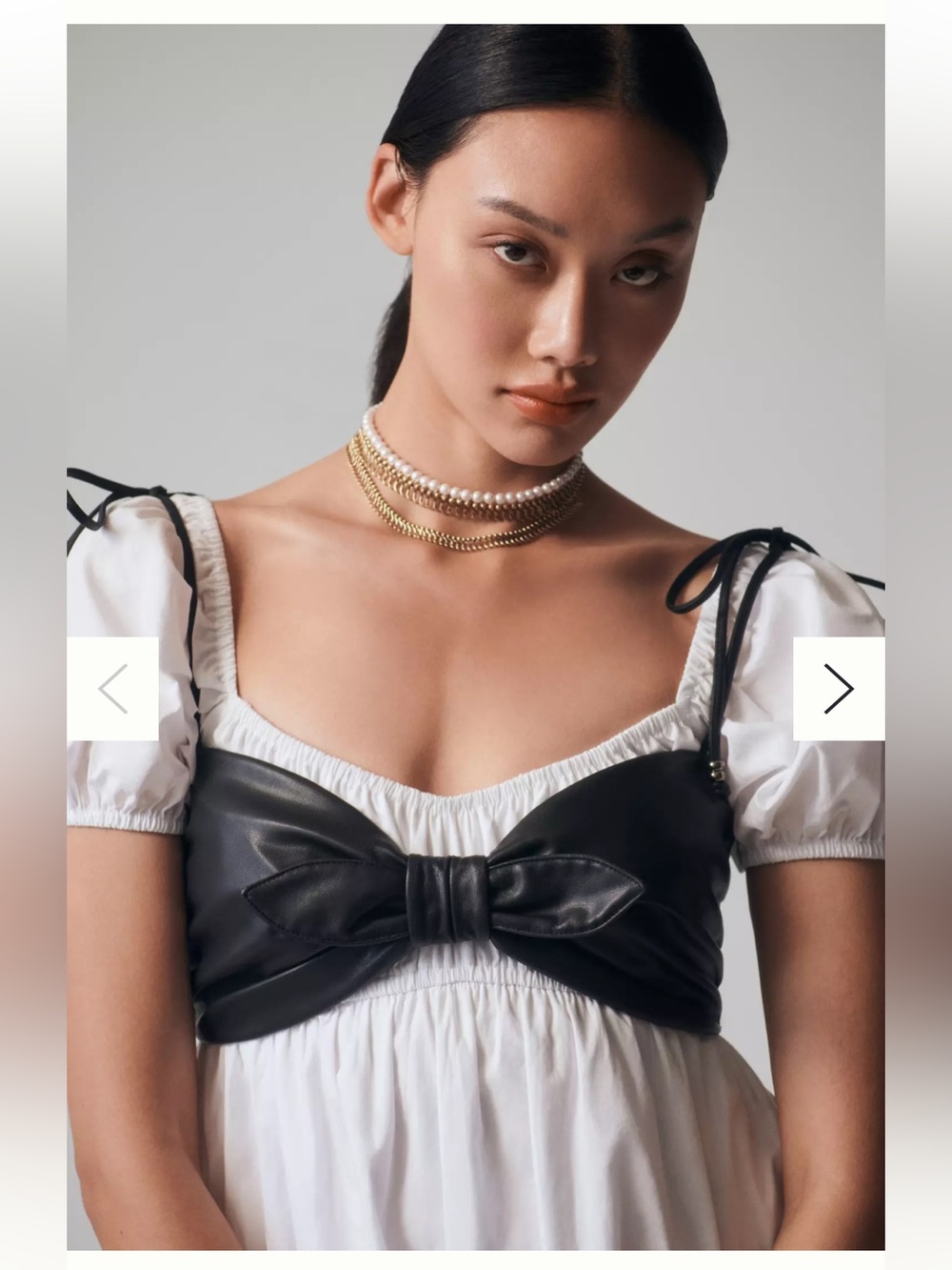 141. BNWT Anthropologie Pilcro Faux Leather Micro Bustier Medium; as is